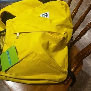 Brookfield yellow backpack